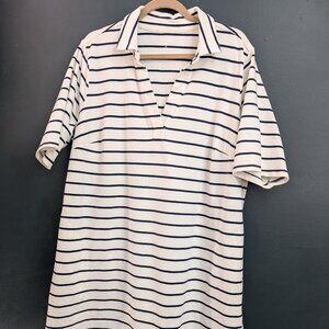 Classic Navy Stripe Polo Dress